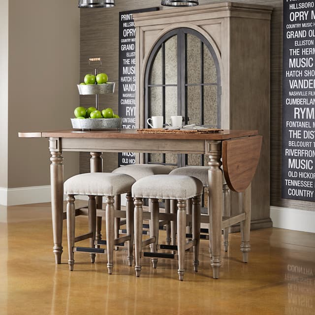 Klaussner® Nashville 3 Piece Counter Height Set-1