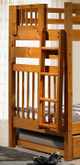 Donco Kids Honey Twin/Twin Mission Futon Bunk Bed With Dual Under Bed Drawers-1