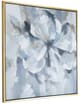 A & B Home Blue/Gray Flower Motif Wall Art-0