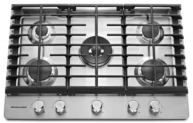 Kitchenaid 30 Stainless Steel Gas Cooktop Kcgs550ess