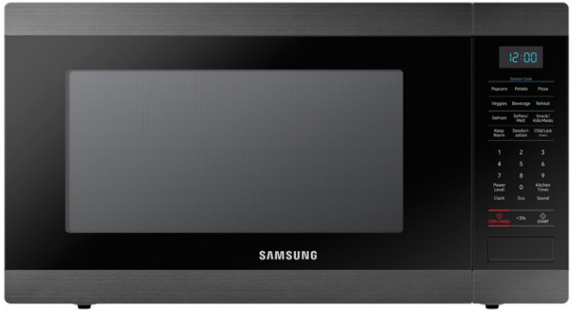 Samsung Countertop Microwave-Fingerprint Resistant Black Stainless