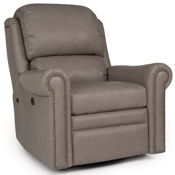 Smith Brothers Customizable 780 Leather Manual Reclining Chair-0