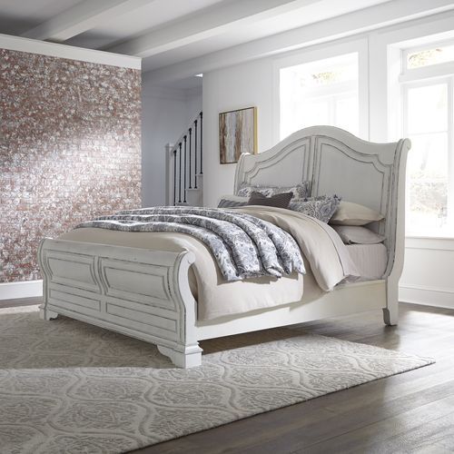 Liberty Furniture Americana Farmhouse Black/Taupe King Sleigh Bed