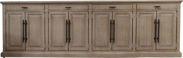 Aspenhome® 125" Rustic Stone Console Cabinet-0