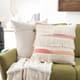 Surya Merdo Pale Pink 20"x20" Pillow Shell with Down Insert-1
