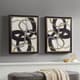 Olliix by Madison Park Moving Midas 2 Piece Black Abstract Gold Foil Framed Canvas Set-4