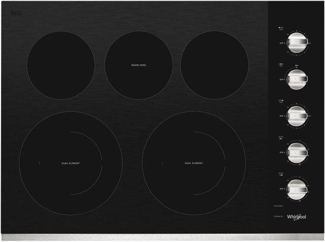 Whirlpool 30 81 Electric Cooktop Stainless Steel Wce77us0hs