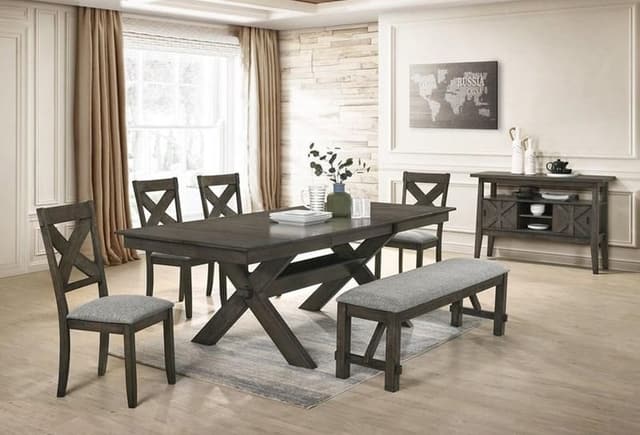 New Classic® Gulliver Rustic Brown Bench-1