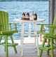 40" Round Outdoor Pub Table - Black-1