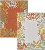 Ivory/Rust Tropical Border