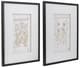 A & B Home 2-Piece Black/White Wall Art Set-0