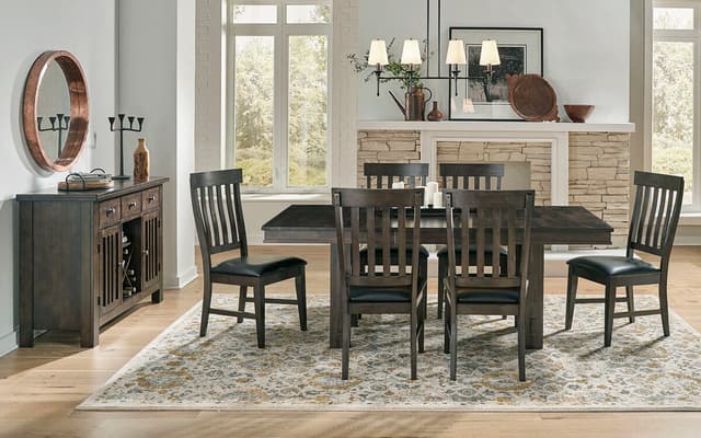 A-America® Bremerton Grey Slatback Chair-1