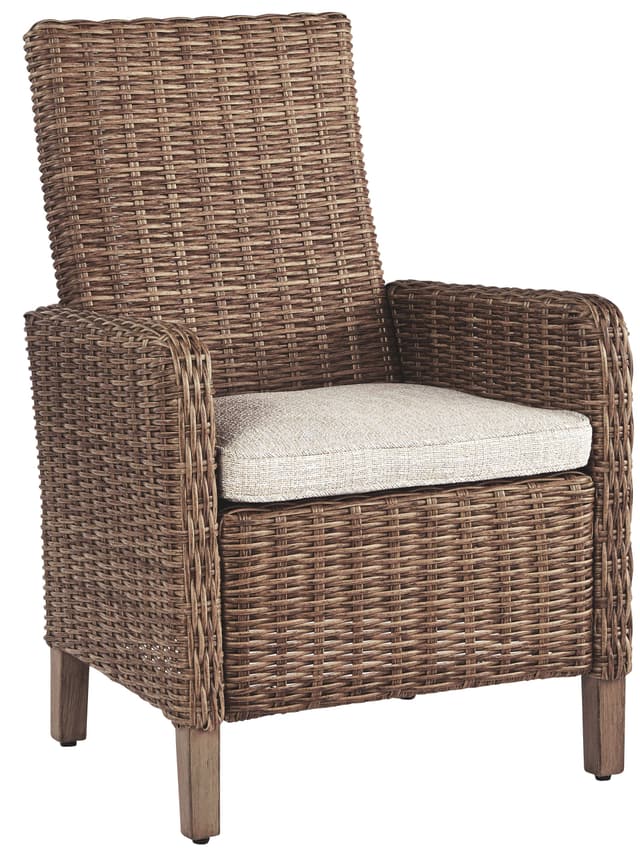 Signature Design by Ashley® Beachcroft Outdoor Beige Dining Table, 2 Side Chairs and 2 Arm Chairs-4
