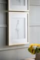 A & B Home 2-Piece Gold/White Ballet Dancer Wall Art Set-5