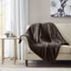 Olliix by Madison Park Arctic Chocolate Ultra Plush Down Alternative Throw-2