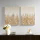 Olliix by Madison Park Gold Set of 2 Golden Glimmer Hand Brush Embellished Canvas-2