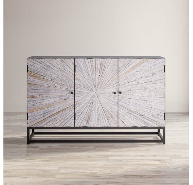 Jofran Inc. Astral Plains Grey Wash Accent Cabinet-0