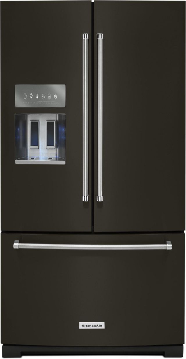 Kitchenaid 26 8 Cu Ft Black Stainless Steel With Printshield