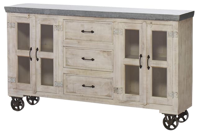 Jaipur Furniture Guru Wheeled Console Sideboard-2