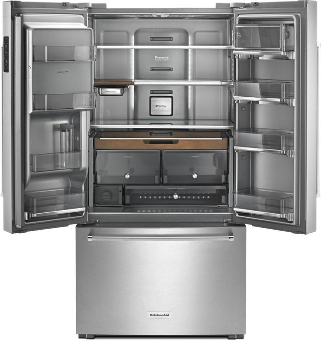 Kitchenaid 23 8 Cu Ft Stainless Steel Counter Depth French Door