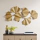 Olliix by Martha Stewart Faye Gold Foil Ginkgo Leaf Wall Art-4