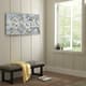 Olliix by Madison Park Luminous Bloom Blue Gold Foil Floral Hand Embellished Canvas Art-2
