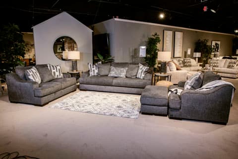 Signature Design by Ashley® Lessinger Pewter Ottoman-1
