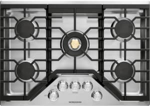 Monogram 30" Deep-Recessed Natural Gas Cooktop Monogram 30" Stainless Steel Deep-Recessed Natural Gas Cooktop