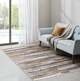 Olliix by Madison Park Riley Blue/Tan 6x9' Cozy Shag Watercolor Area Rug-2