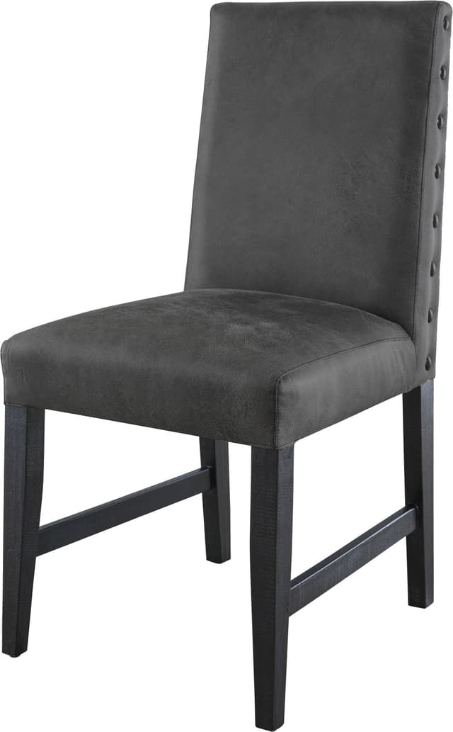 Elements International Cruz Dark Gray Dining Chair-0