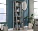 Sauder® Trestle® Light Gray/Mystic Oak® 5-Shelf Open Display Bookcase-1