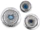 A & B Home Dex 3-Piece Silver Wall Decor Set-0