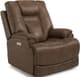 Flexsteel® Marley Brown Power Recliner with Power Headrest-0