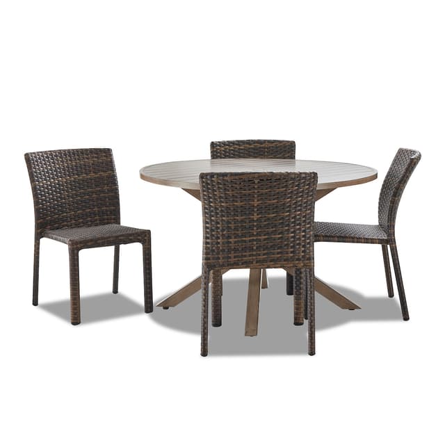Klaussner® Crossroads 5 Piece Outdoor Patio Round Dining Set-0