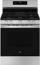 GE® 30'' Stainless Steel Freestanding Gas Range with No Preheat Air Fry and EasyWash™ Oven Tray -0