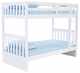 Donco Kids White Twin/Twin Mission Bunkbed-0