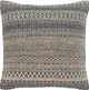 Surya Leif Charcoal/Ivory 20"x20" Pillow Shell with Polyester Insert-0