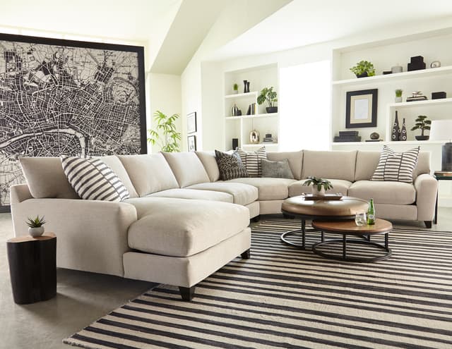 Jonathan Louis Harris 3-Piece Pluma Plush Sectional-1