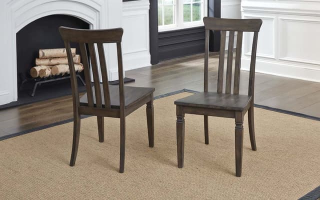A-America® Kingston Dusty Black Slatback Chair-1