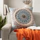 Surya Dayna Bright Blue 18"x18" Toss Pillow with Polyester Insert-3