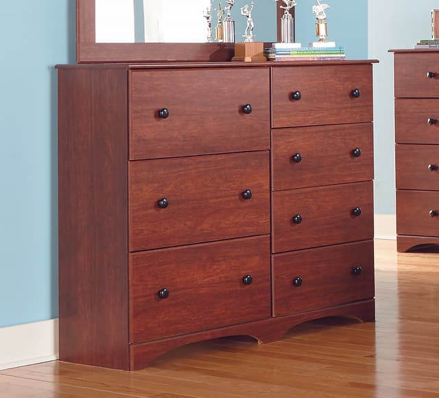 Perdue Woodworks Cinnamon Fruitwood 7 Drawer Dresser-1