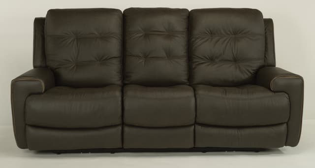 Flexsteel® Wicklow Gray Power Reclining Sofa in 326-70-1