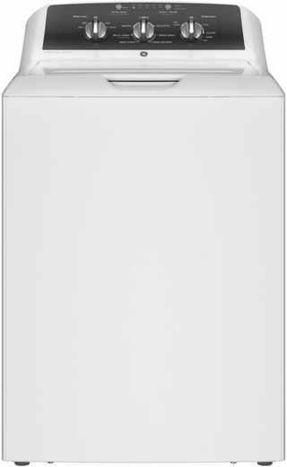 GE® 4.3 Cu. Ft White Top Load Washer with Stainless Steel Basket