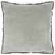 Surya Washed Cotton Velvet Sea Foam 22"x22" Pillow Shell with Polyester Insert-0