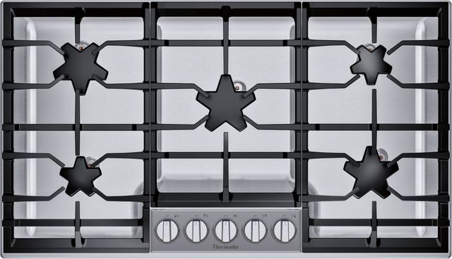 Thermador Masterpiece Pedestal Star 36 Gas Cooktop Stainless