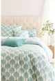 Surya Cotton Velvet Aqua 18"x18" Pillow Shell with Polyester Insert-3