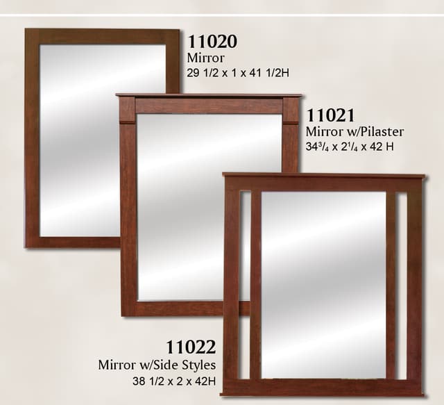 Perdue Woodworks Cinnamon Fruitwood Mirror-1