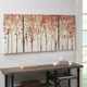 Olliix by Madison Park Autumn Forest 3 Piece Red Canvas Art Palette Knife Embellishment-4