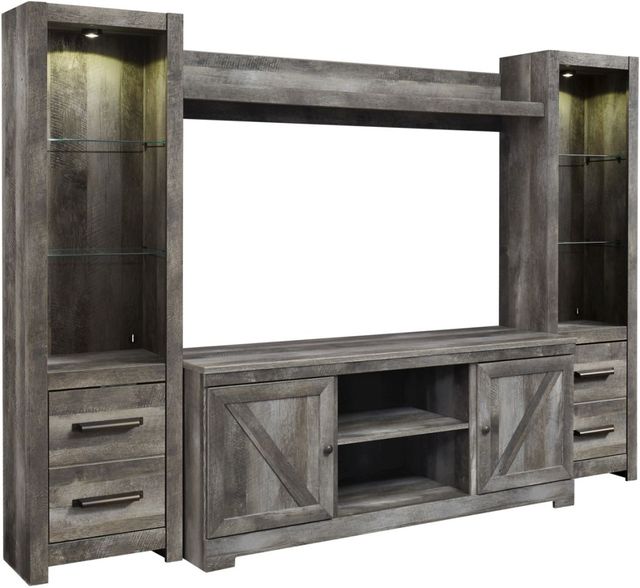 Signature Design by Ashley® Wynnlow Gray 4Piece Entertainment Center
