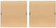 Olliix by Urban Habitat Abstract Groove 2 Piece Multi Framed and Matted Wall Art Set-3